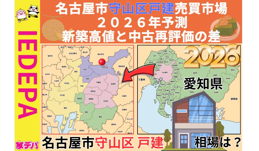 名古屋市守山区戸建売買市場2026年予測新築高値と中古再評価の差