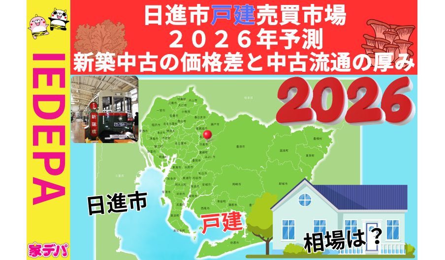 日進市戸建売買市場2026年予測新築中古の価格差と中古流通の厚み
