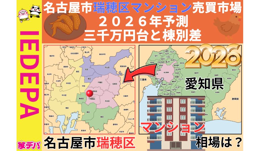 名古屋市瑞穂区マンション売買市場2026年予測三千万円台と棟別差