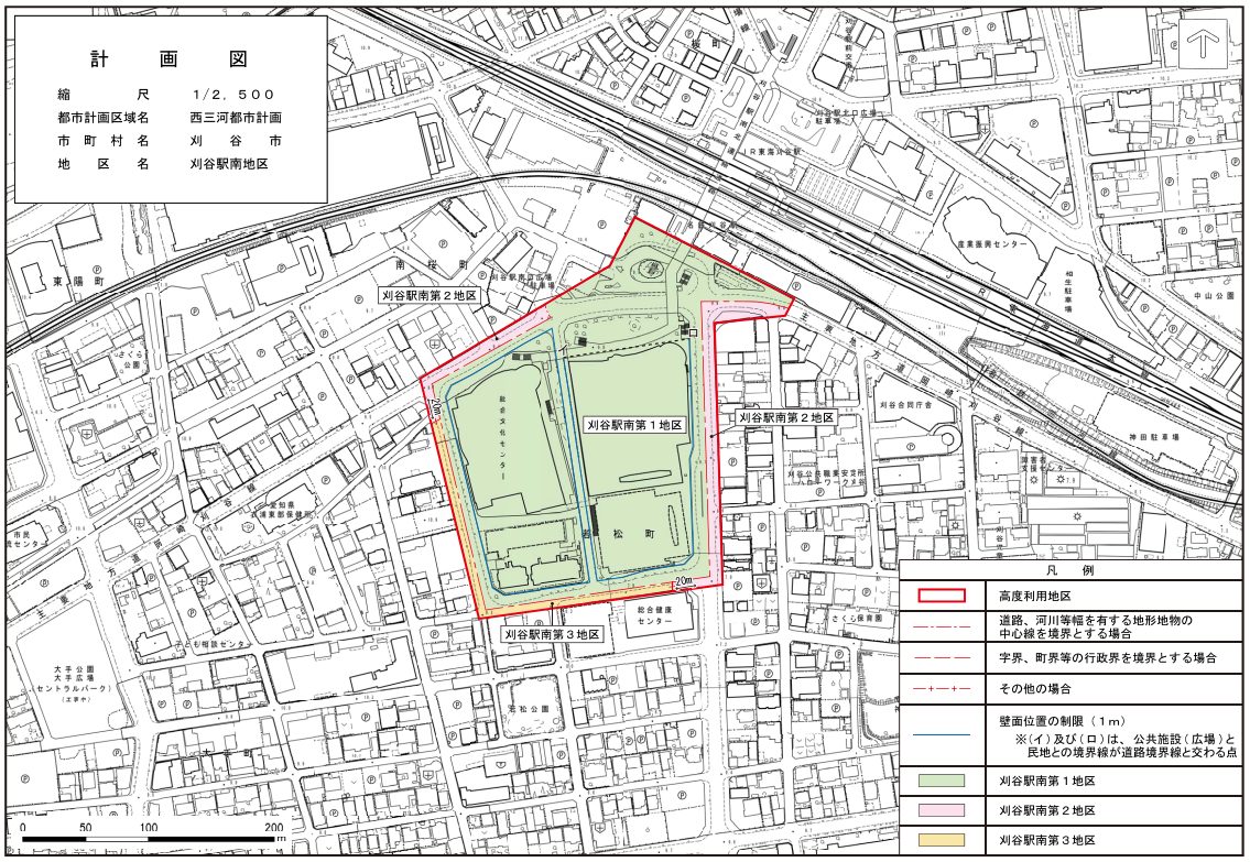 高度利用地区　図