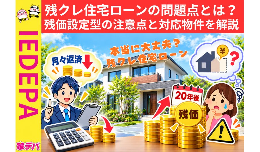 残クレ住宅ローンの問題点とは？残価設定型の注意点と対応物件を解説